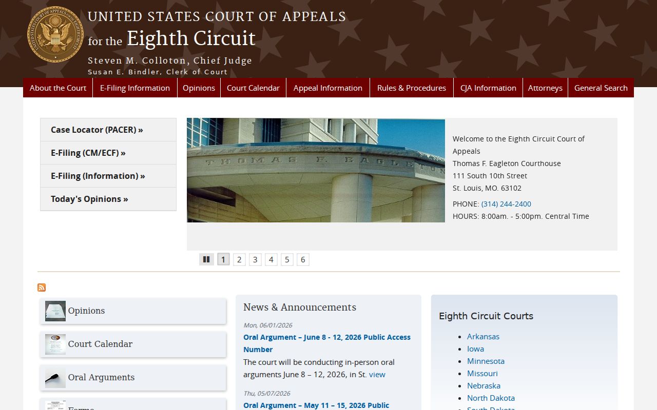 Ste. Genevieve County court records context for the Eighth Circuit